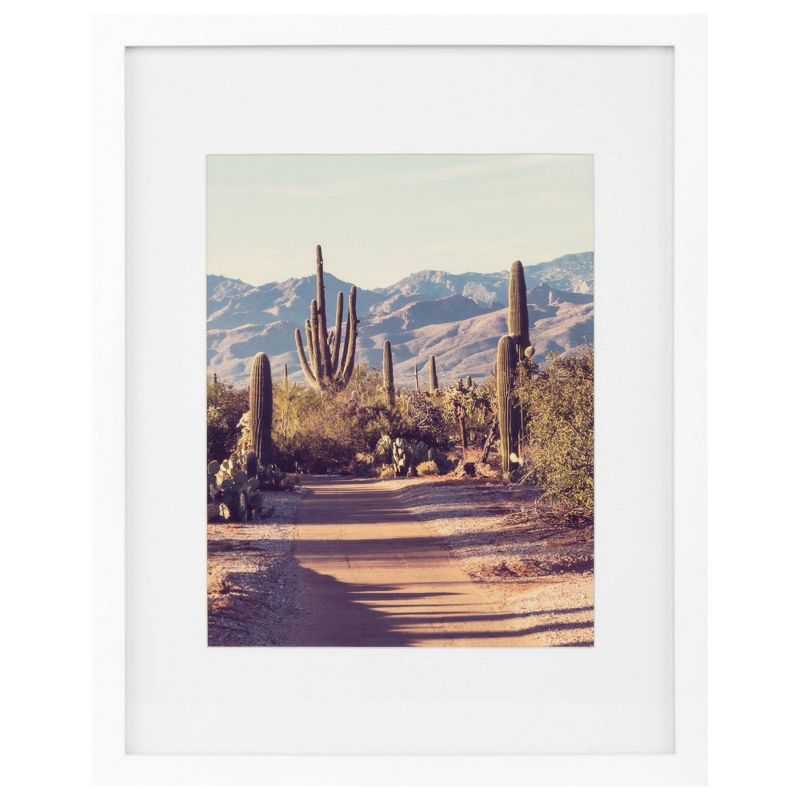 9pc Gallery Wall Frame Set with Decorative Art Prints Matted and Float Frames - Gallery Solutions