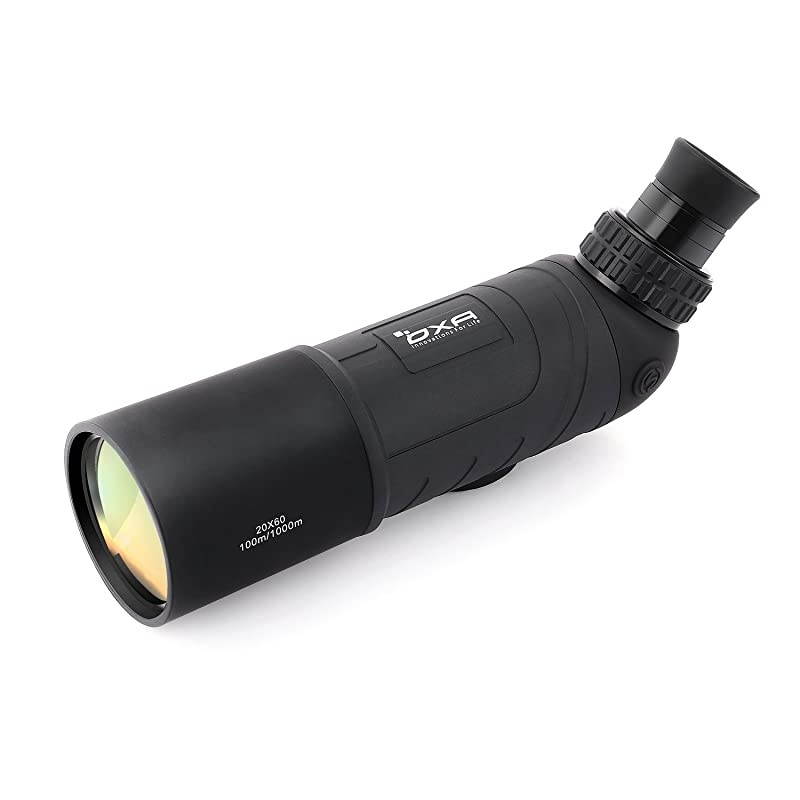 20x60 Angled Waterproof Spotting Scope with Tripod for Birdwatching Portable HD Monocular Telescope High Powered Scope  Shooting Archery Outdoor Activities