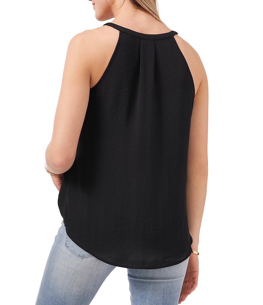 Vince Camuto Sleeveless Wrap Front V-Neck Blouse