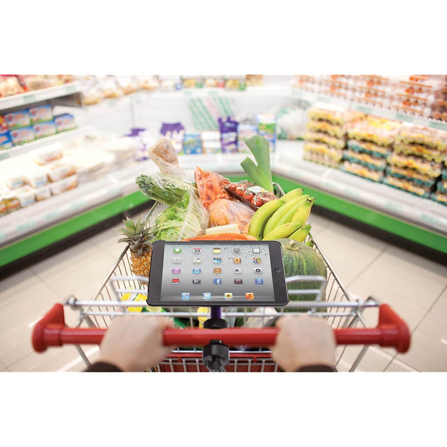 On-Stage TCM9261 Quick Release Tablet Mount with Snap-On Case for iPad Mini, Black