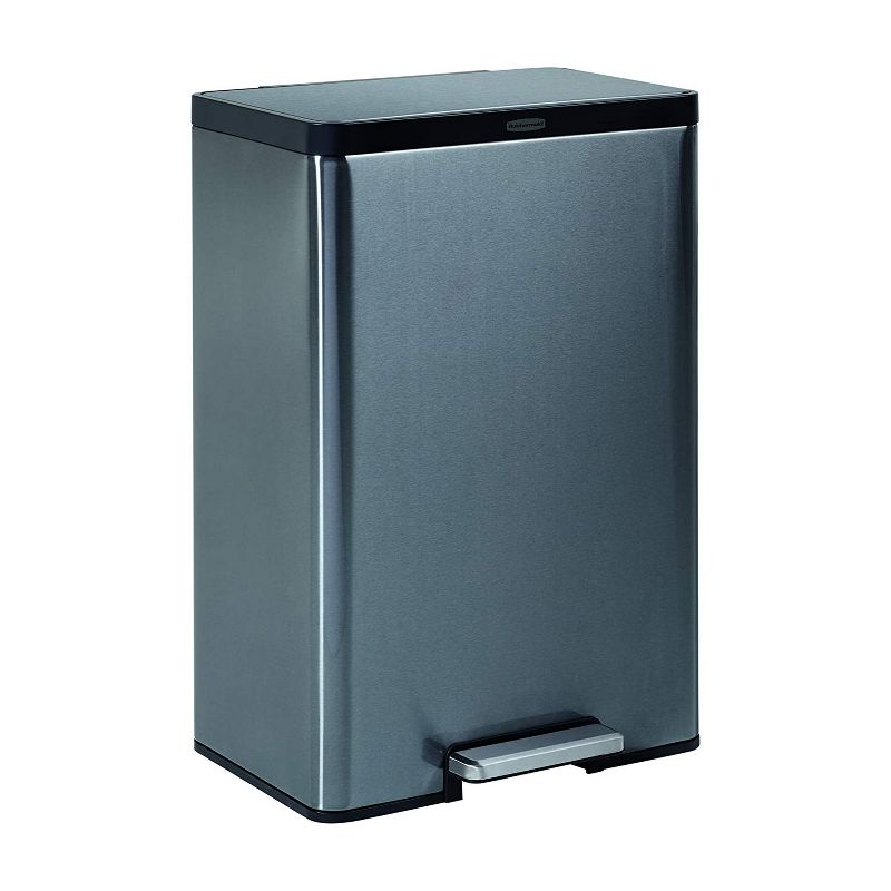 Safco At-Your-Disposal Recycling Center Polyethylene Three 28gal Bins Black 9798BL