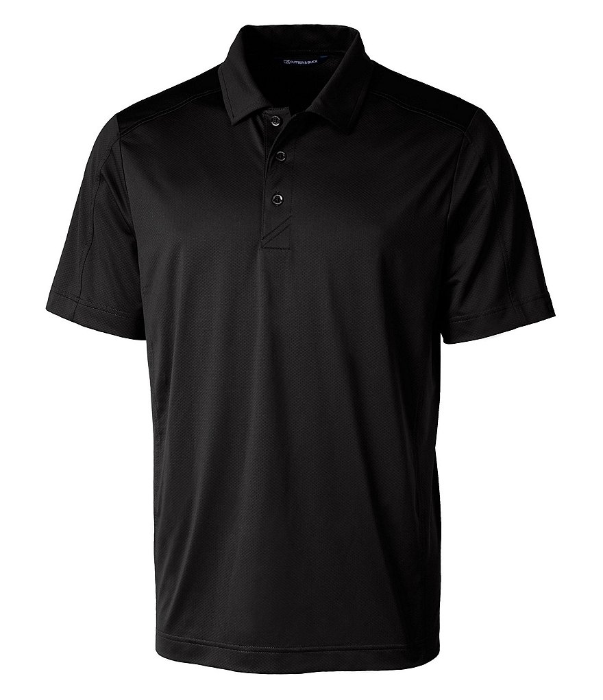 Cutter & Buck Prospect Short-Sleeve Jacquard-Textured Stretch Polo Shirt