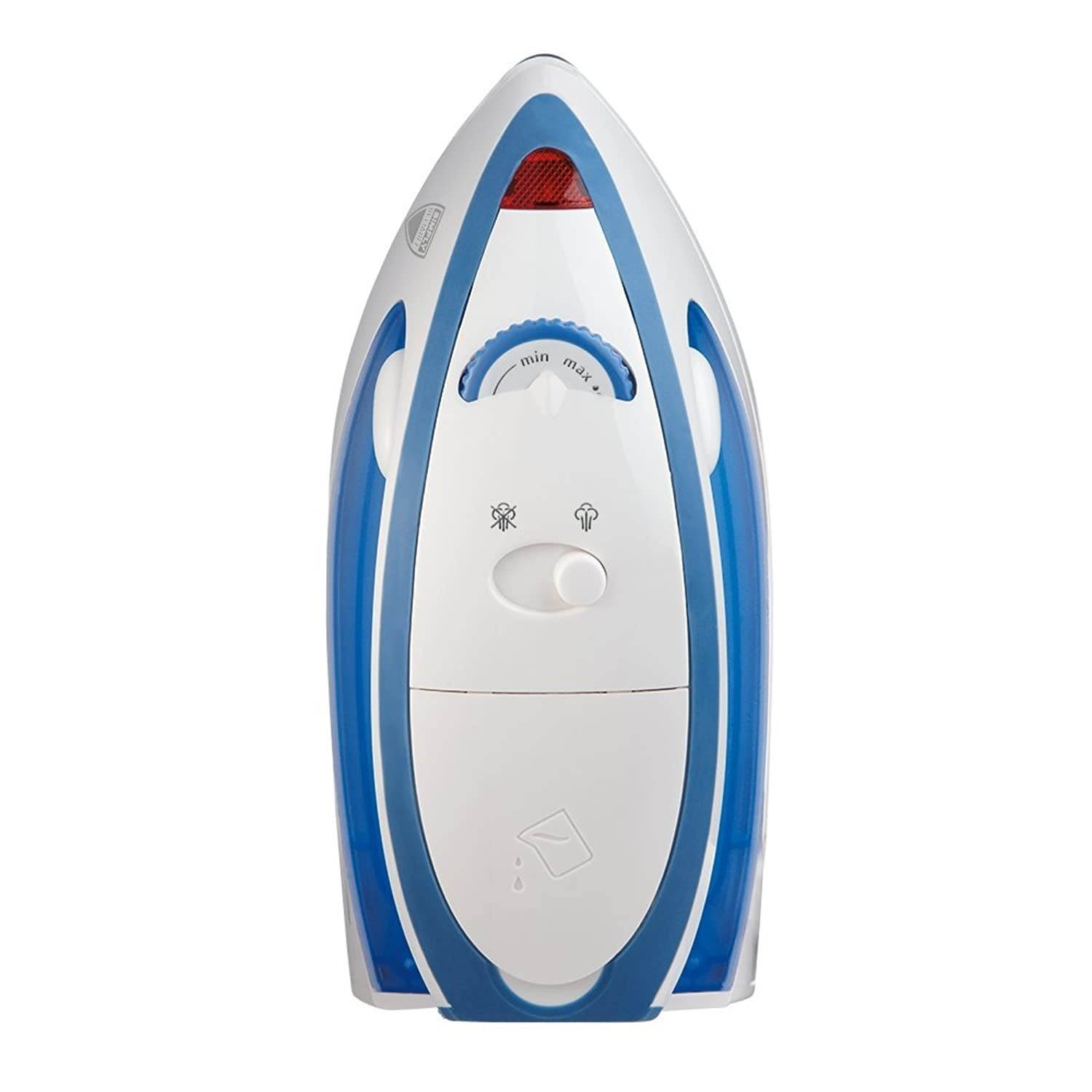 Sunbeam Hot-2-Trot 800 Watt Compact Non-Stick Soleplate Travel Iron,  GCSBTR-100-000,Light Blue