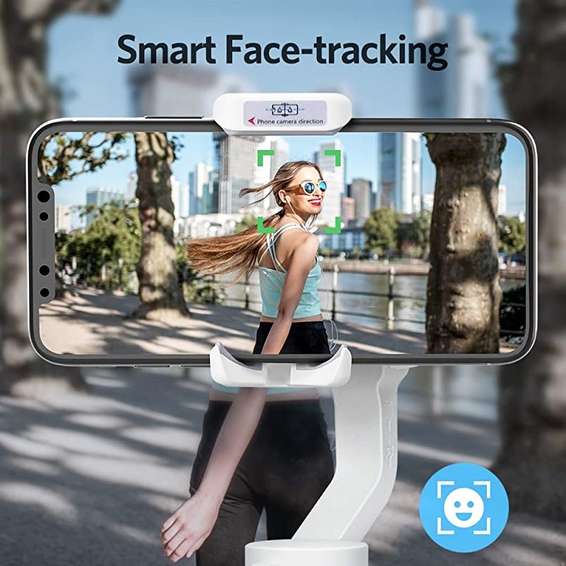 3 Axis Gimbal Stabilizer - 0.5 Lbs Lightweight Foldable Gimbal for Smartphone iPhone 12 Pro Max/12/11/XSMax w/ Auto Inception/Dolly Zoom/Time-Lapse for Vlog Youtuber Video Recording,  iSteady X