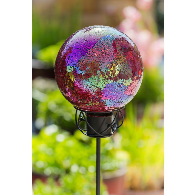 Home & Garden 9.75" Baroque Gazing Ball Glass Mosaic Landscape Decor Evergreen Enterprises Inc  -  Outdoor Sculptures And Statues