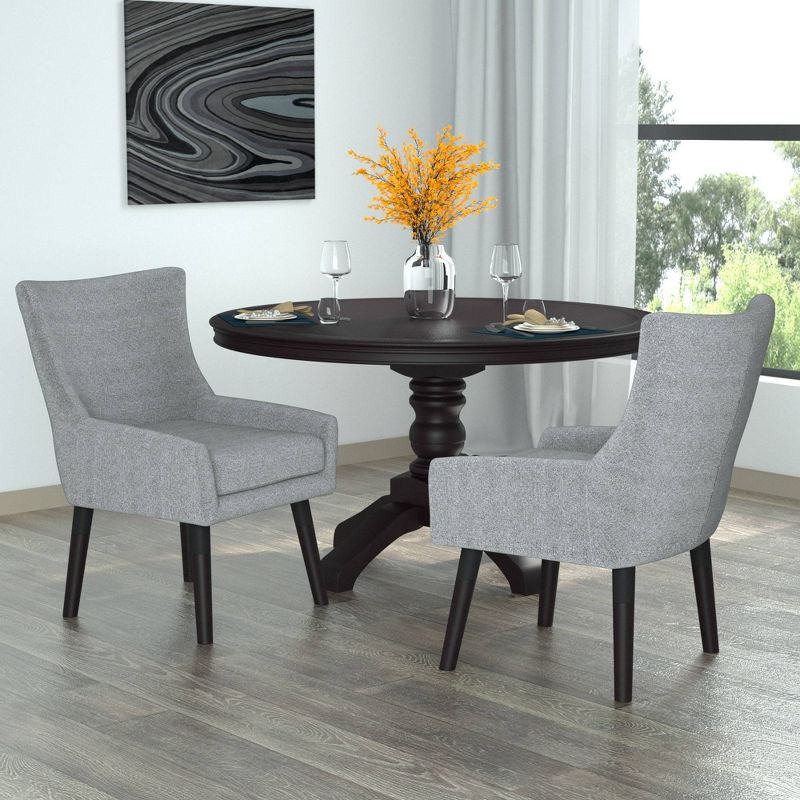 Accent Chair Granite Gray/Walnut - Boss Office Products