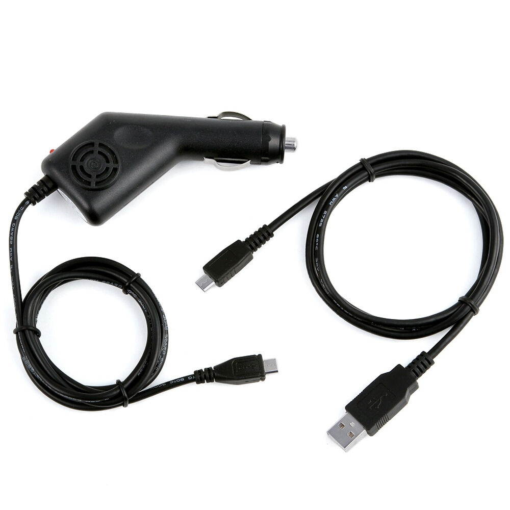 DC Car Charger Adapter+USB Cord For Rand McNally TND T70 TND T80 7 RV Tablet GPS