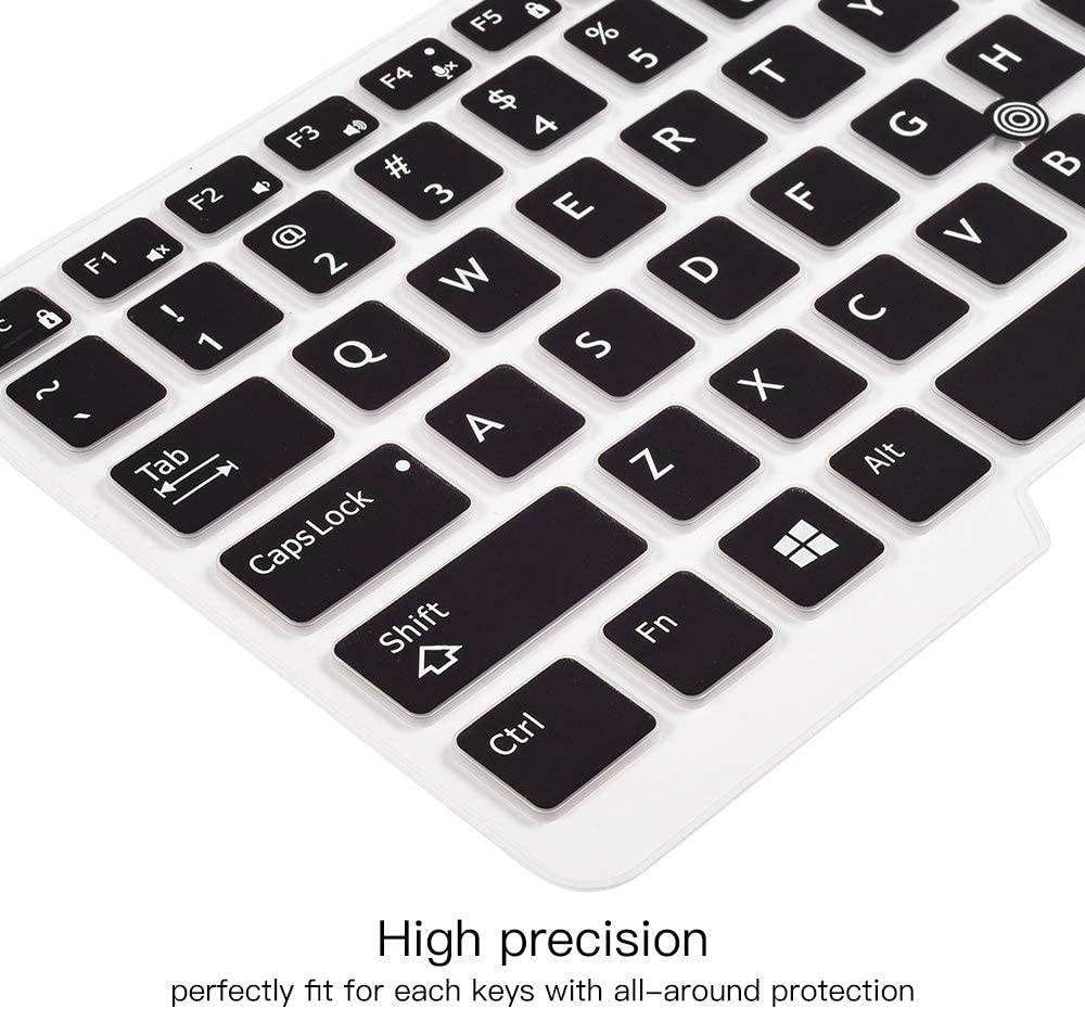 Dell Latitude Keyboard Cover for Dell Latitude E7450 E7470 E5470 E7480 E5450 5480 5490 7490, Dell 3340 E3340 Laptop Silicone Keyboard Skin Keyboard Protector, Gradual Purple (US Layout, with Pointing)