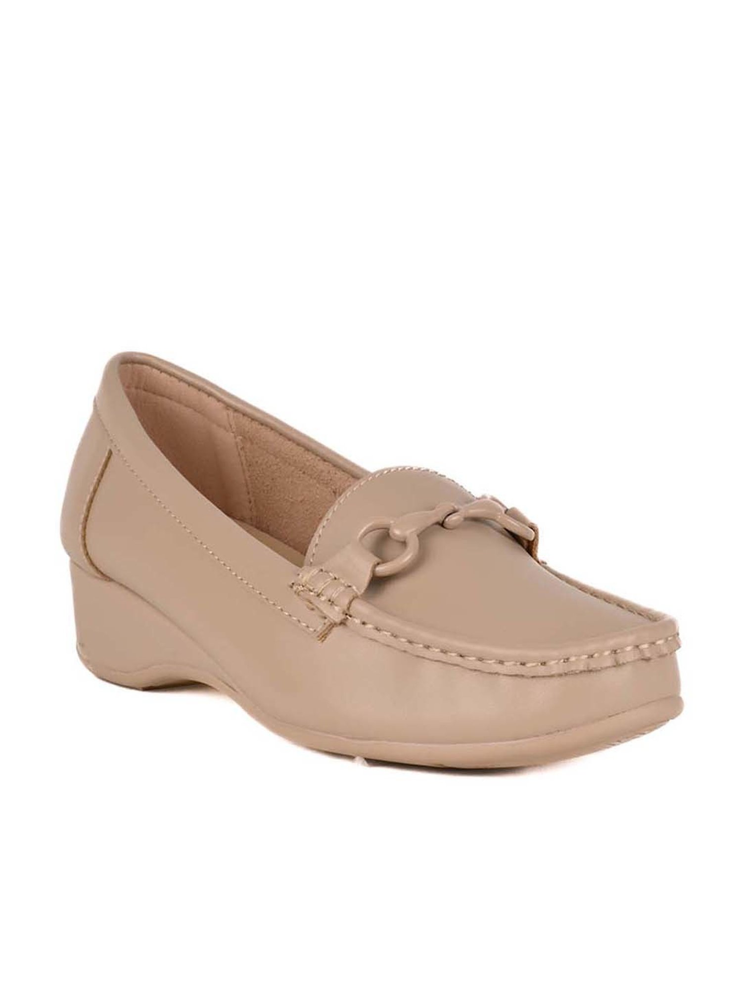 Ronnie Grey Women's Cream Casual Loafers