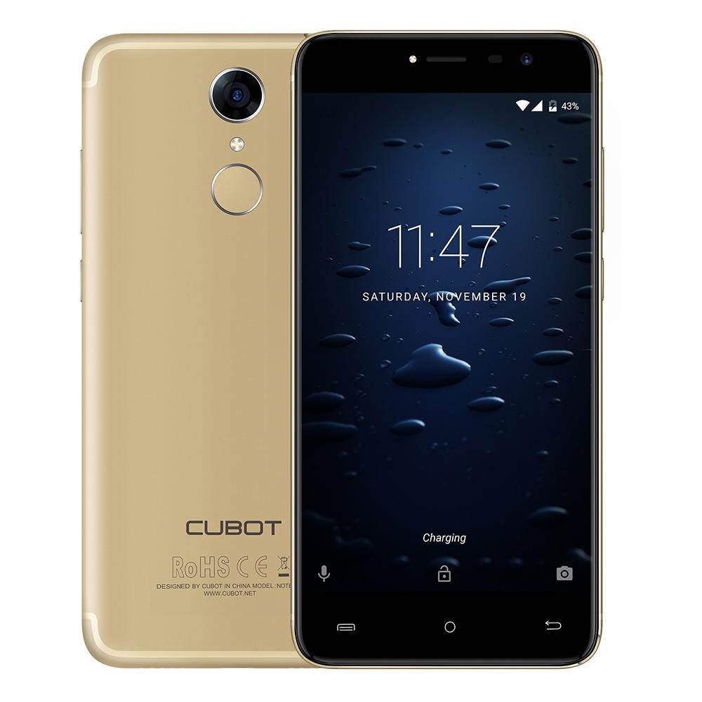 Unlocked Cell Phone Cubot Note Plus 4G Smartphone 5.2 inch Android 7.0 MTK6737T Quad Core 1.5GHz 3GB RAM 32GB ROM 13.0MP Rear Camera Fingerprint Scanner