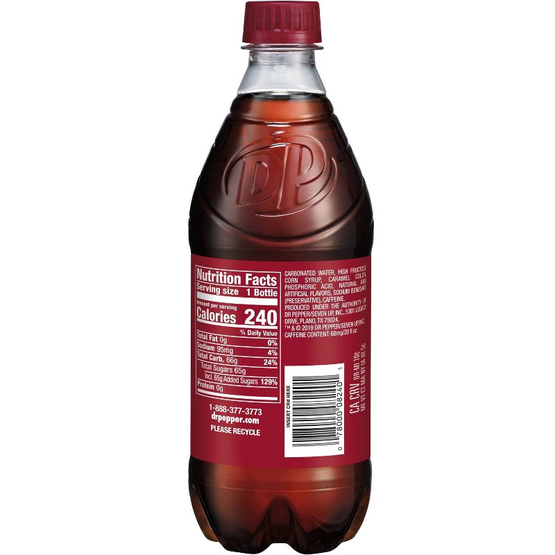 Dr Pepper Soda - 20 fl oz Bottle