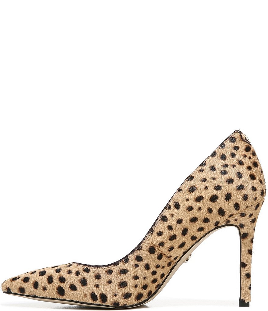 Sam Edelman Hazel Leopard Dotted Print Haircalf Pumps