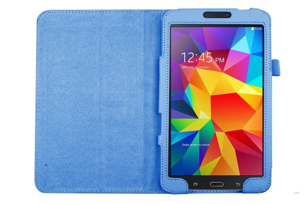 Hellfire Trading Magnetic PU Leather Case Cover for Samsung Galaxy Tab 4 8" T330 - Black