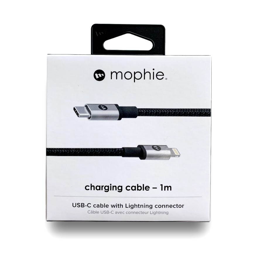 Mophie 1M MFi USB-C to Lightning Silver Fast Charge Cable