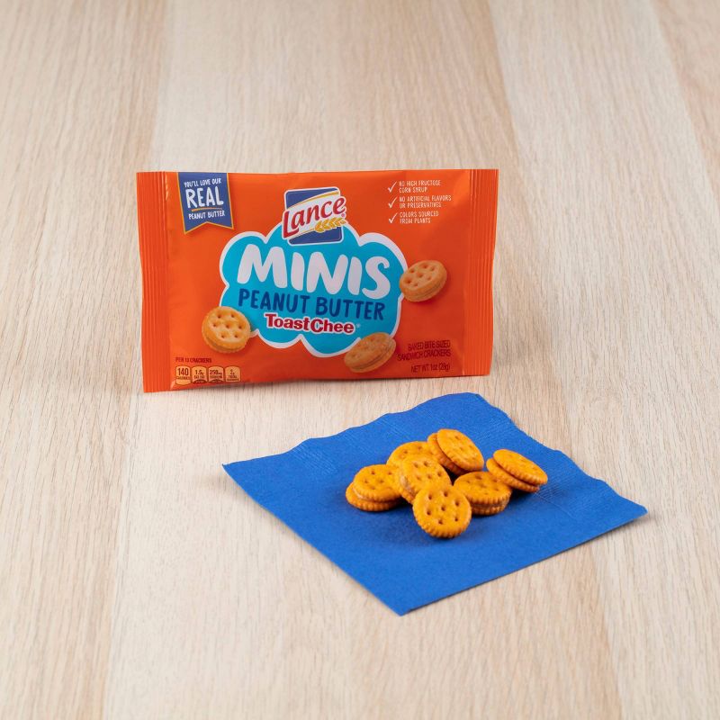 Lance Peanut Butter Toastchee Minis Multipack Sandwich - 12ct
