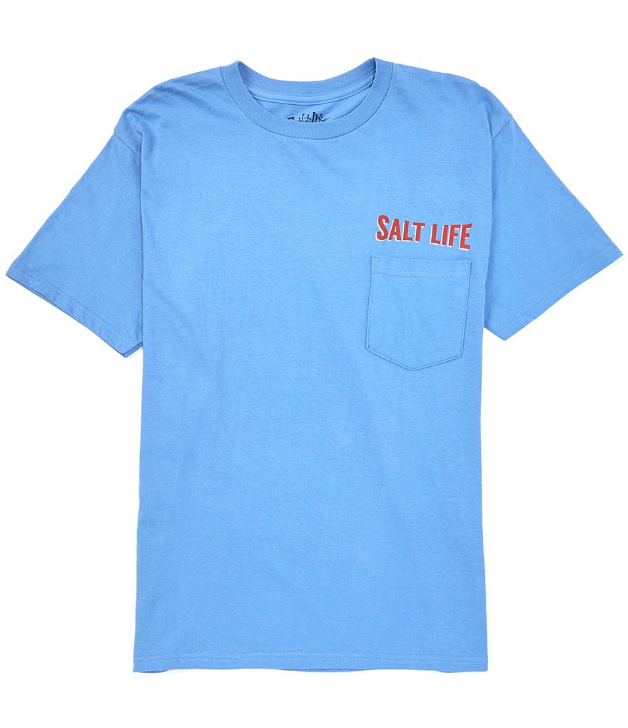 Salt Life American Crab Short-Sleeve Graphic Pocket Tee