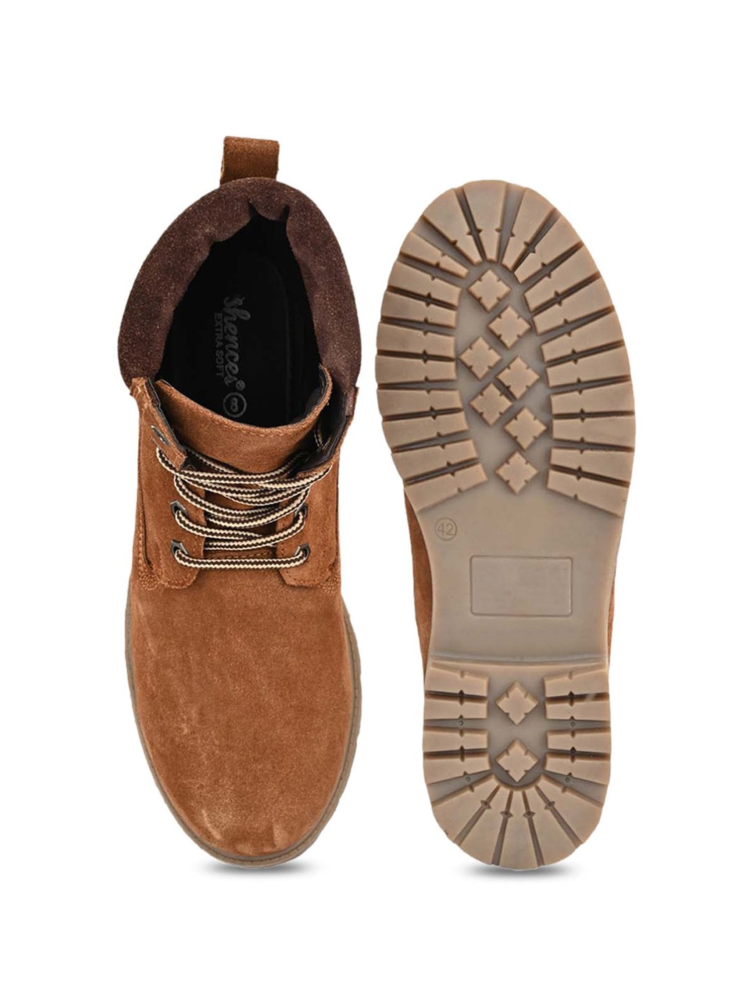 Shences Men's Tan Derby Boots