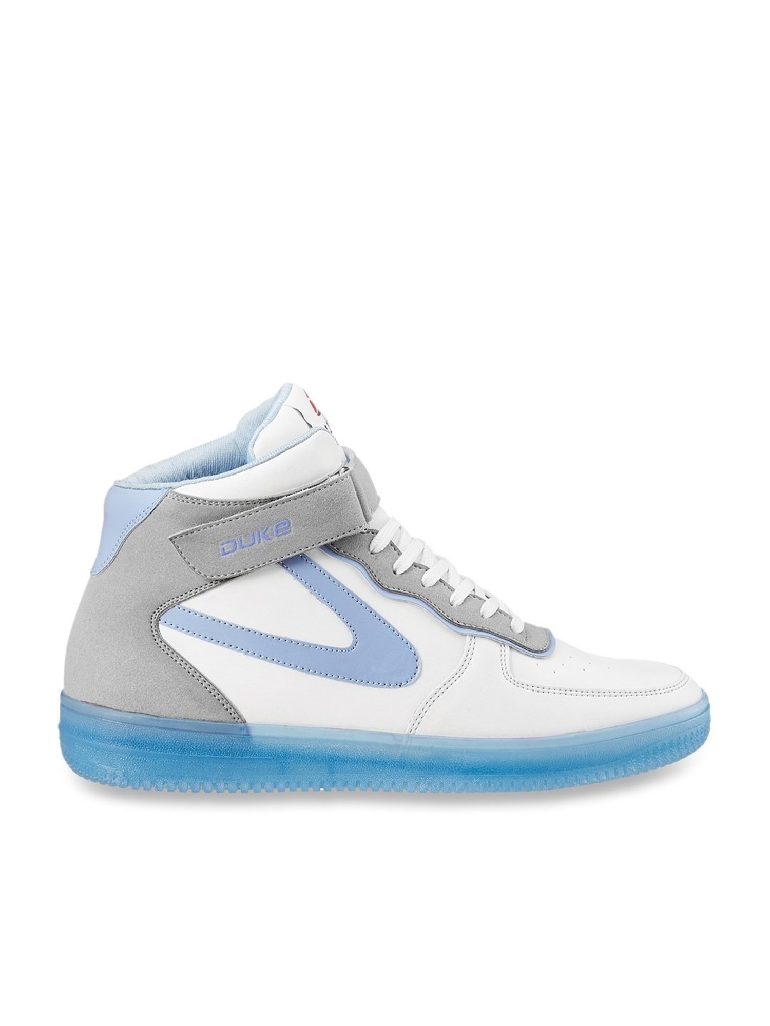 Duke Men's White Ankle High Sneakers