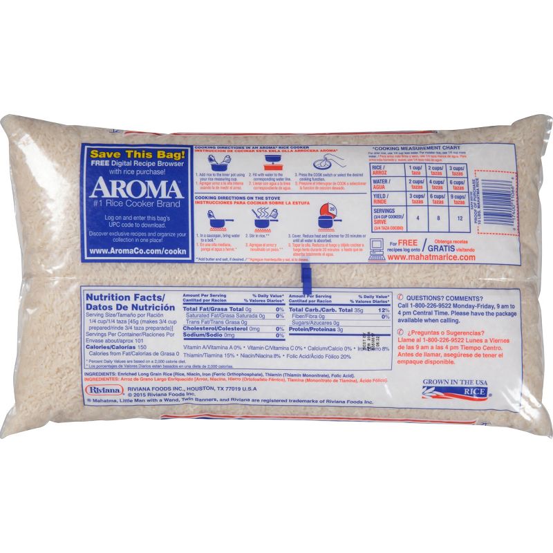 Mahatma Extra Long Grain Enriched Rice - 10lbs