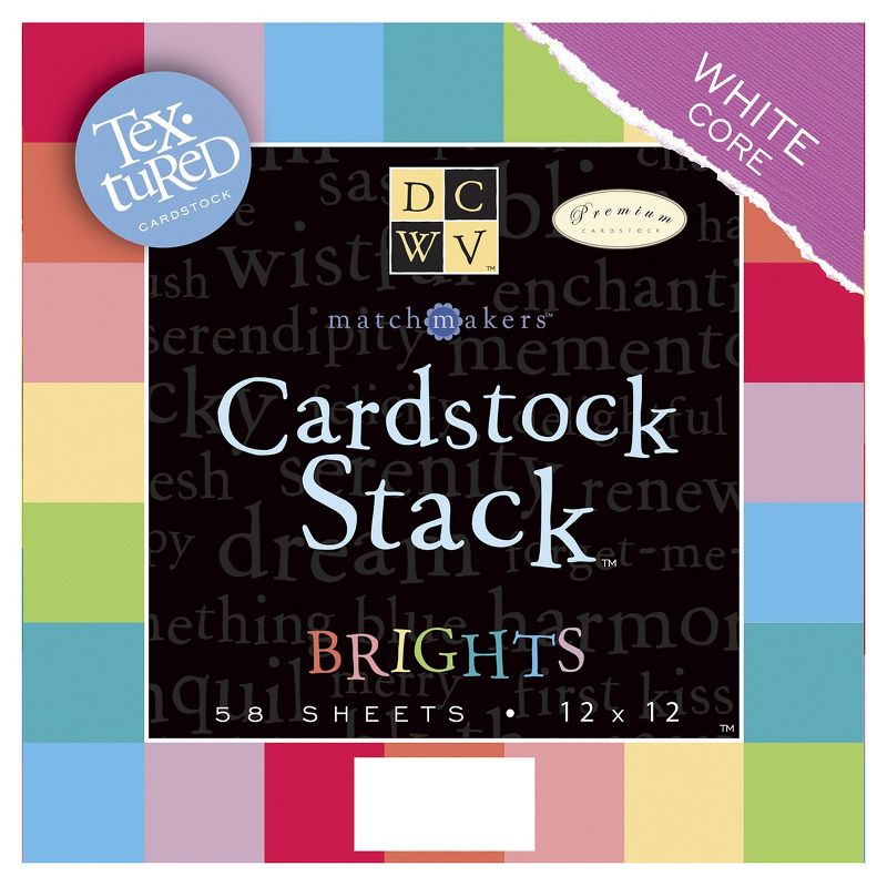 Cardstock Stack - 58 Per Pack (12"X12")