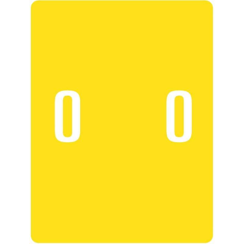 Smead XLCC Compatible "0" Numeric Labels, Laminated Stock, 2" X 1-1/2" Individual Numbers - Roll of 500