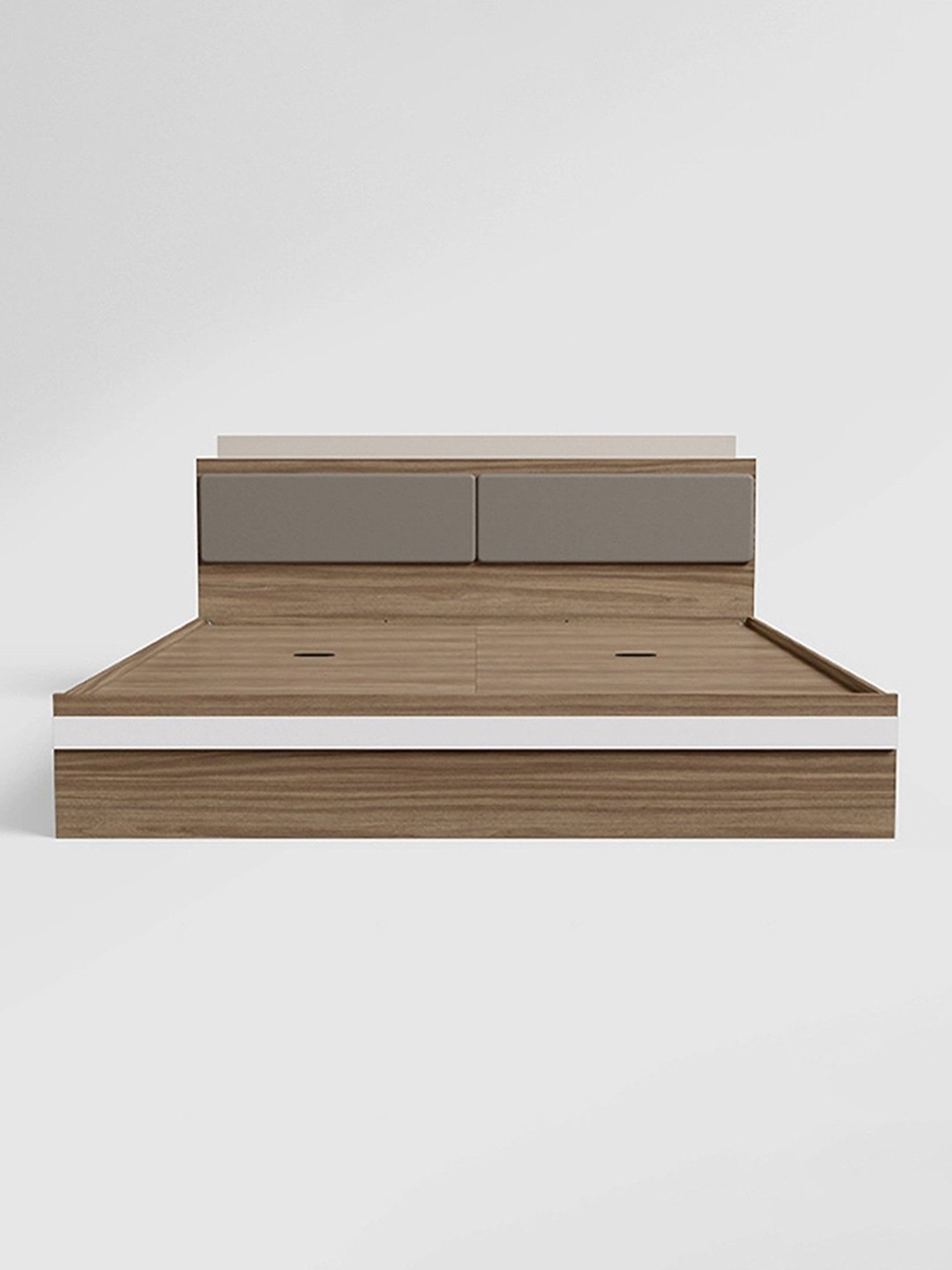 Godrej Interio Conflux Brown Engineered Wood Queen Bed