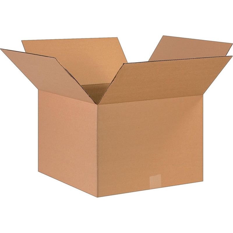 The Packaging Wholesalers 17 x 17 x 12 Shipping Boxes, 32 ECT, Brown BS171712