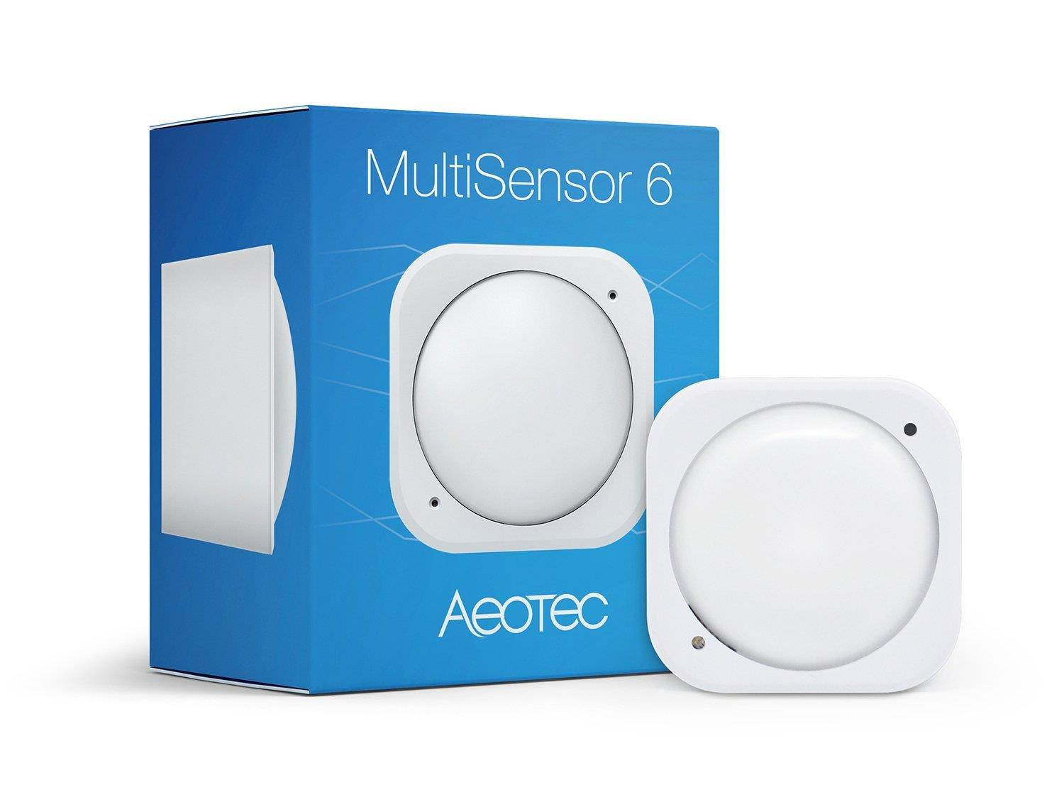 Aeotec Multisensor 6, Z-Wave Plus 6-in1 motion, temperature, humidity, light, UV, vibration sensor