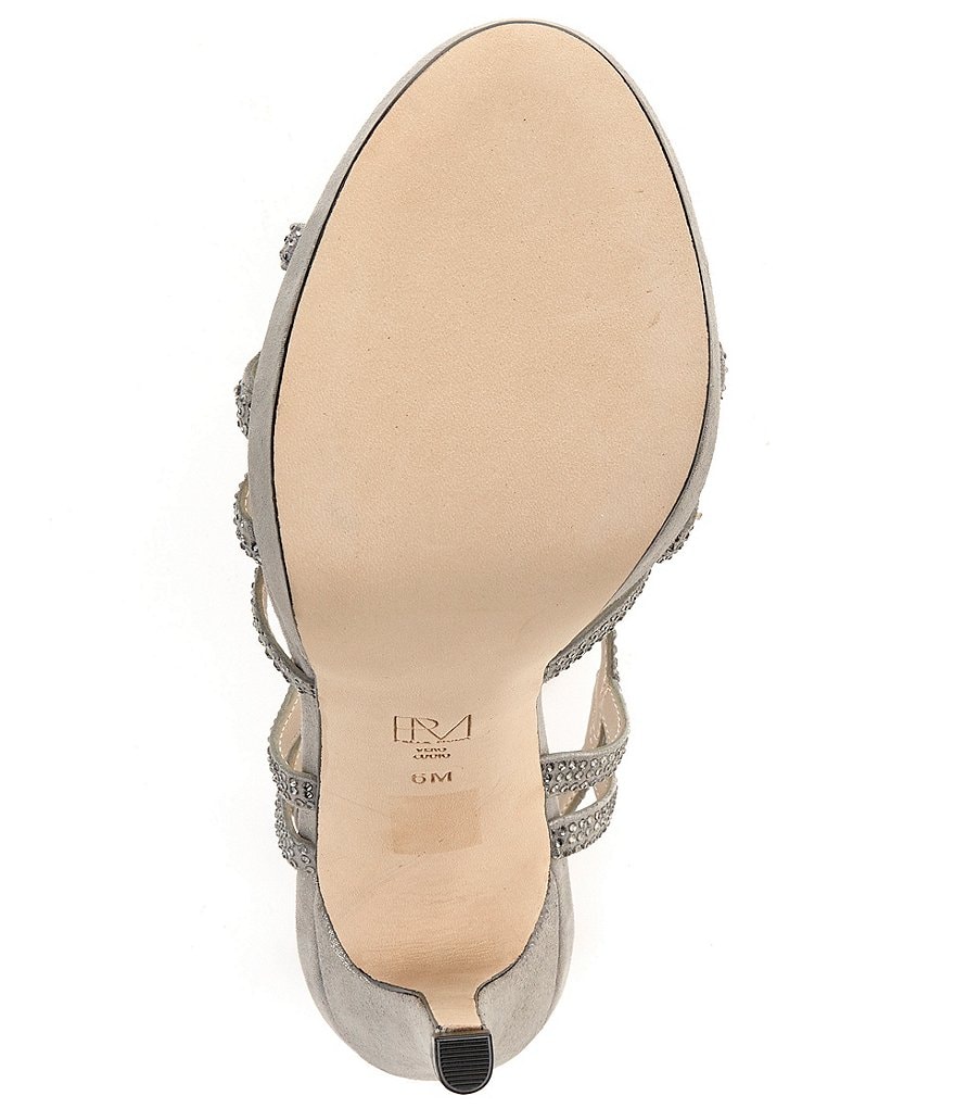 Pelle Moda Jonah Shimmer Suede Jewel Embellished Dress Sandals