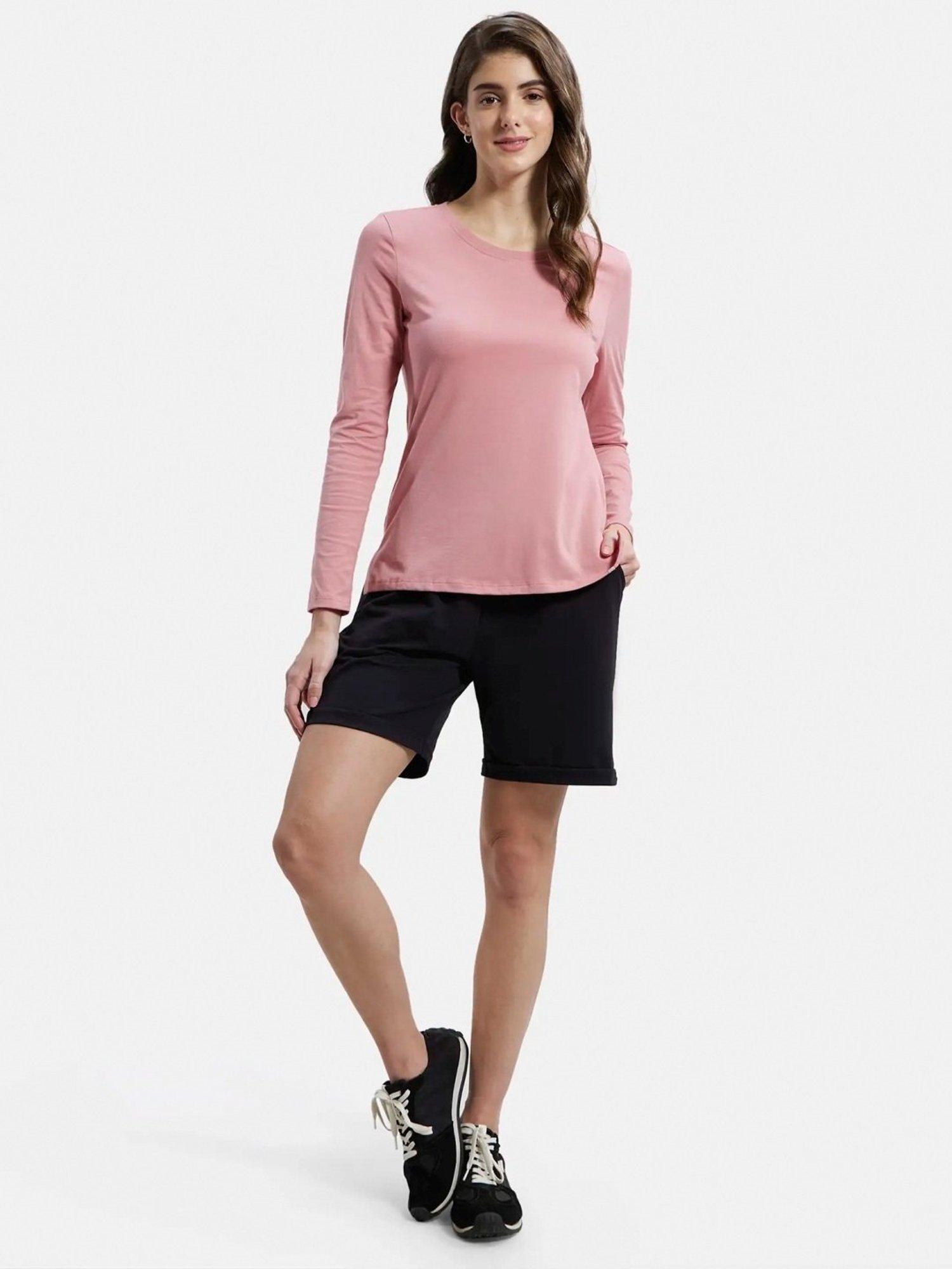 Jockey Black Cotton Shorts