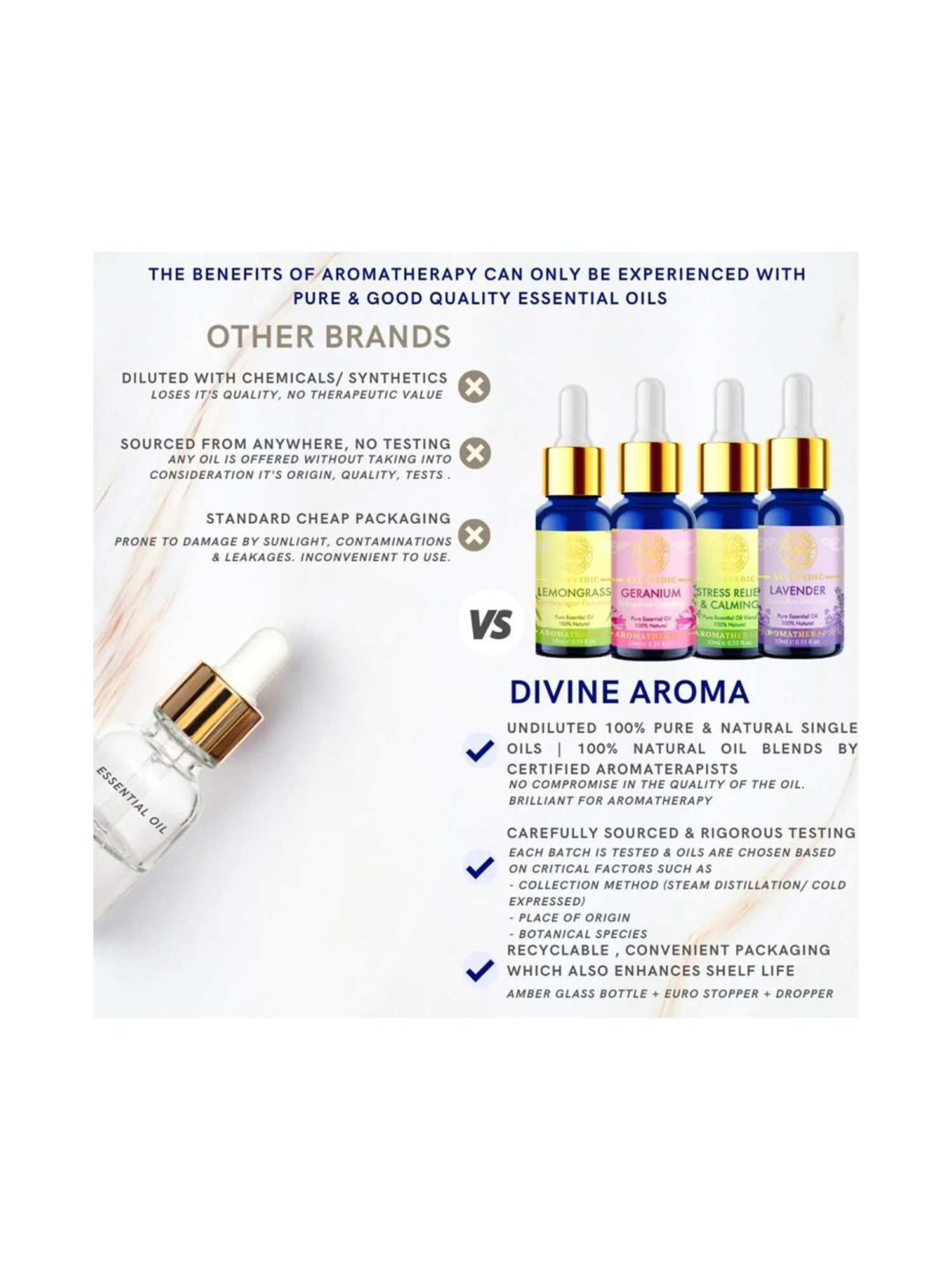 Divine Aroma Lemongrass Essential Oil - 10 ml