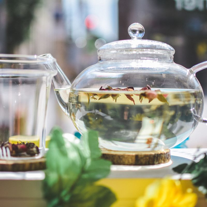 GROSCHE Monaco Glass Teapot with Glass Tea Infuser, 42 fl oz. Capacity