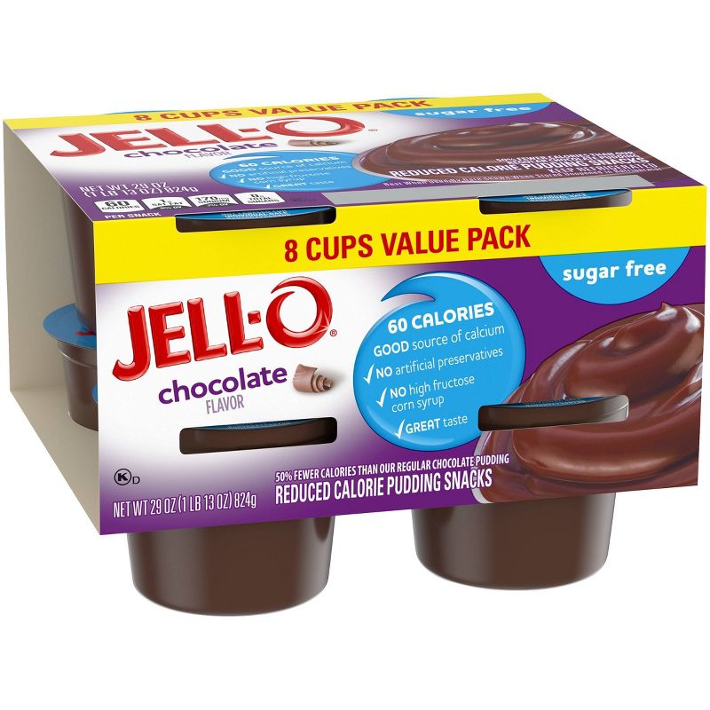 JELL-O Sugar Free Chocolate Pudding - 29oz/8ct