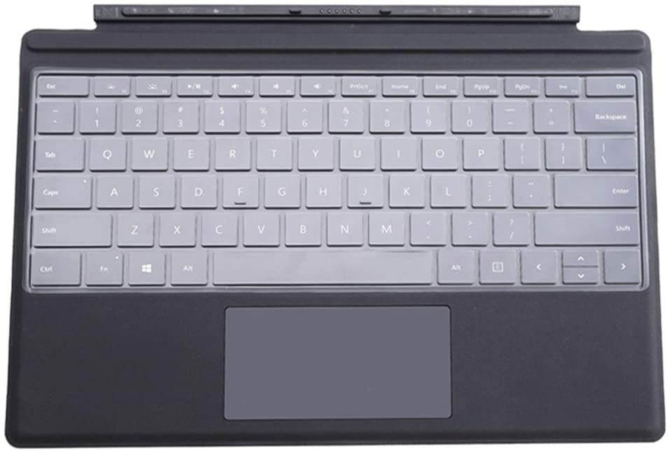 Clear Keyboard Protective Skin Cover Compatible with Microsoft Surface Pro 4 & 2017/2018 Version Microsoft Surface Pro (Not Fit Surface Laptop 2017 / Surface Book/Surface Pro 3)