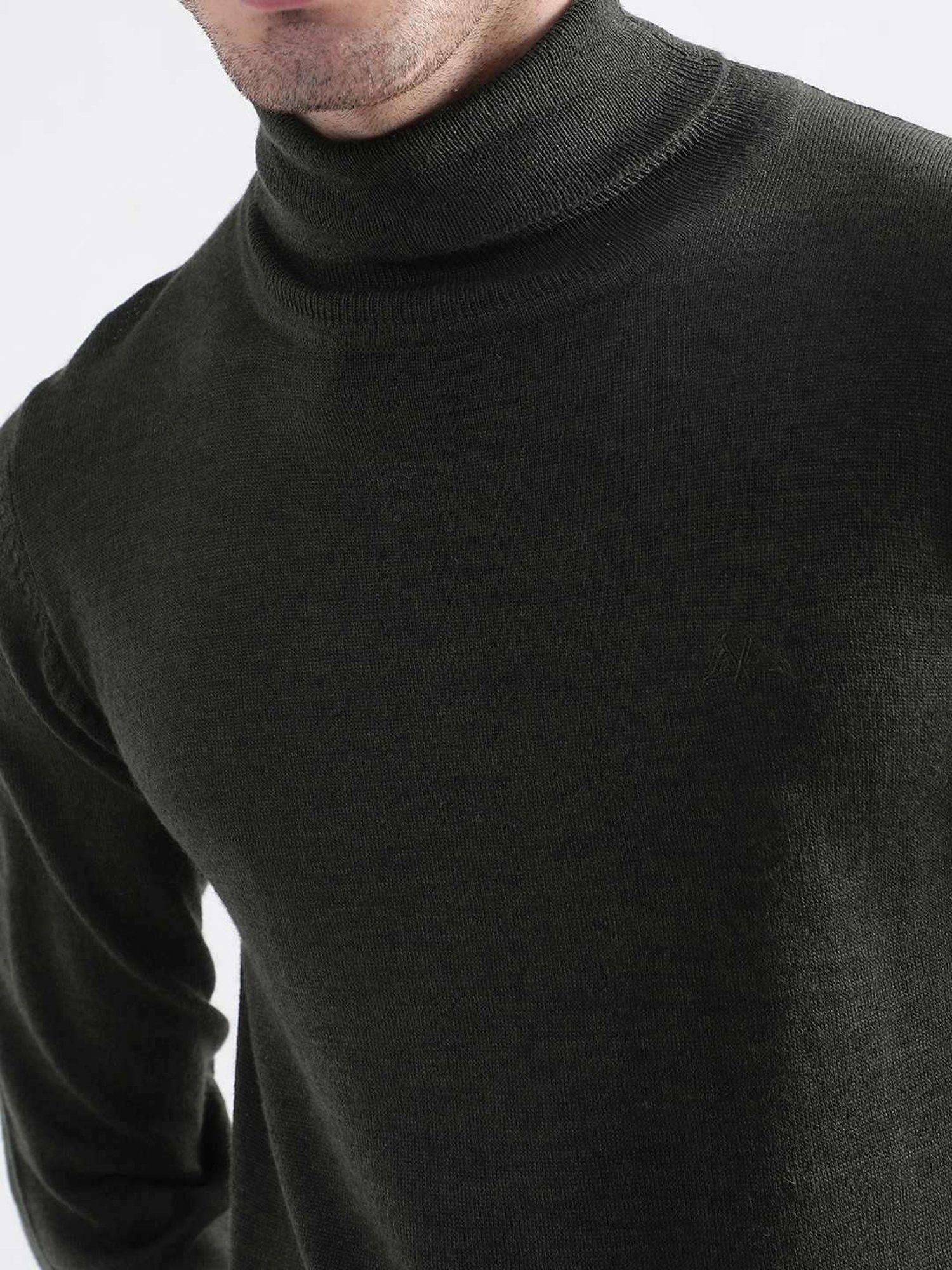 Lindbergh Dark Army Slim Fit Sweater