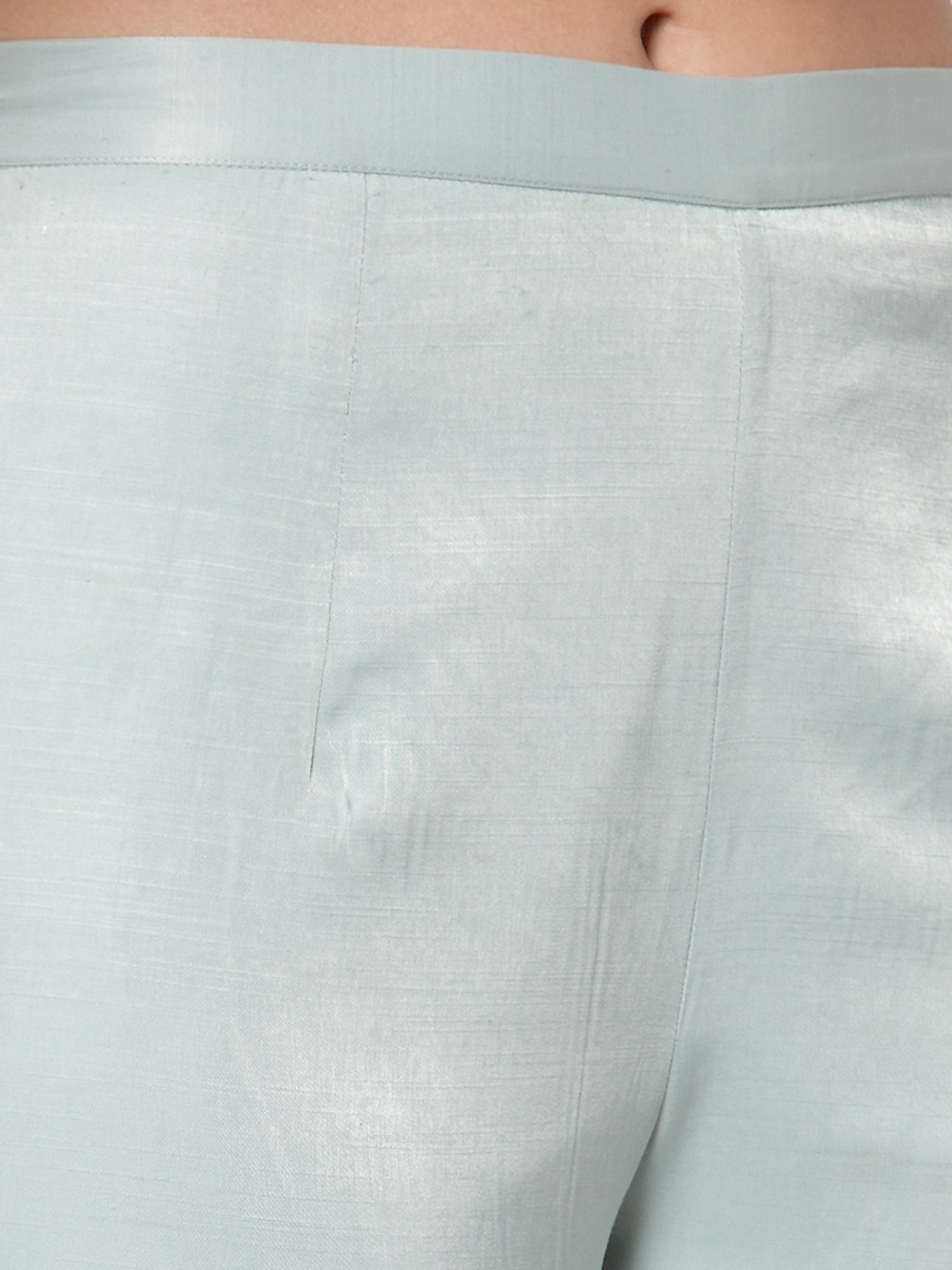 Office & You Blue Straight Fit Palazzos