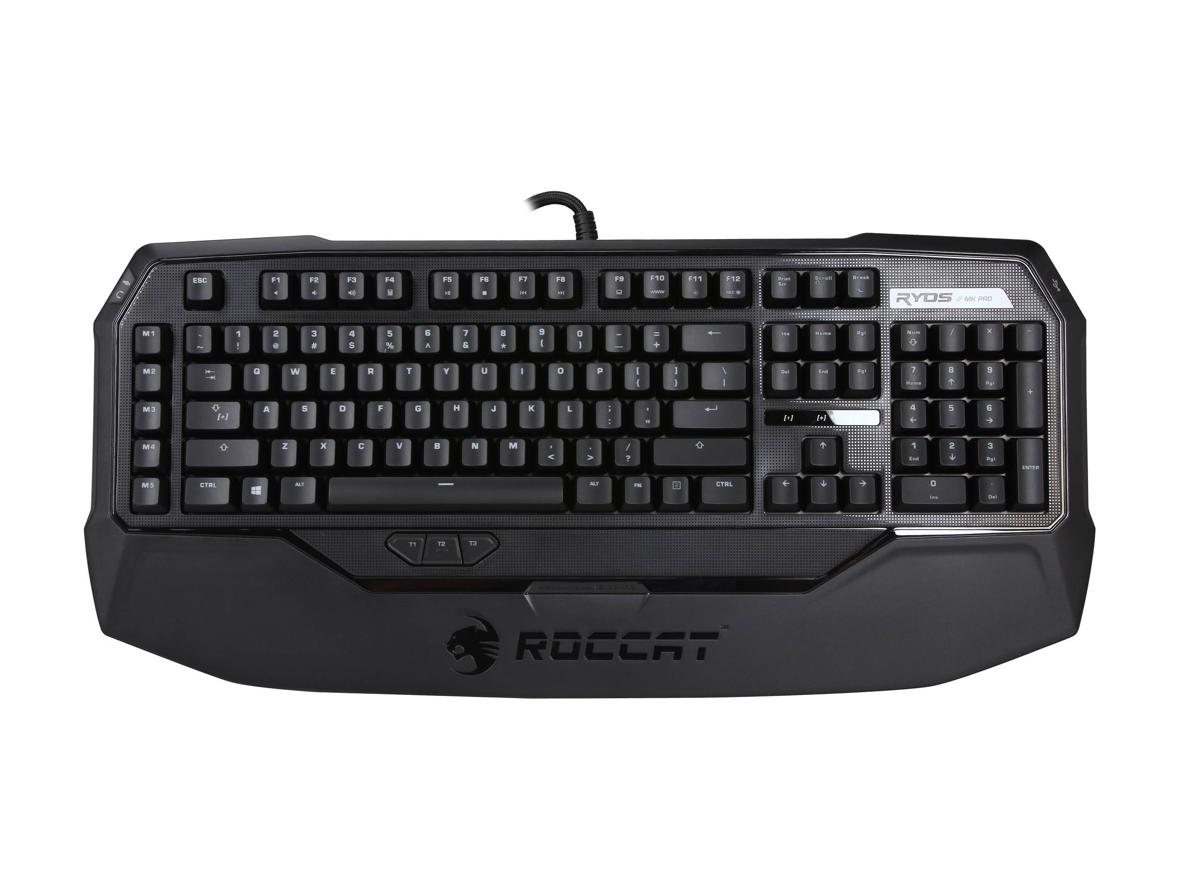 ROCCAT ROC-12-851-BE Ryos MK Pro Mechanical Keyboard with Per-key Illumination - Blue Cherry MX Key Switch