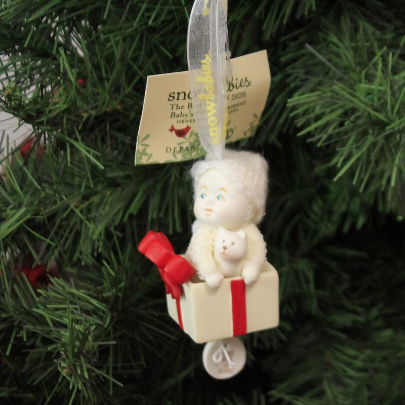 Dept 56 Snowbabies 3.5" Best Gift Of 2020 Baby's First Ornament  -  Tree Ornaments