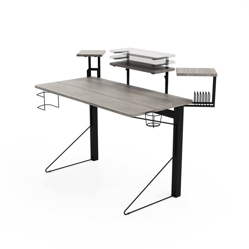 Carnegie Computer Gaming Desk Black/Gray - Jamesdar