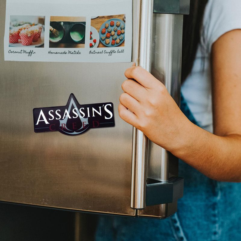 Just Funky OFFICIAL Assassin's Creed Logo Magnet | Feat. The Assassin's Crest | 5.8" Wide