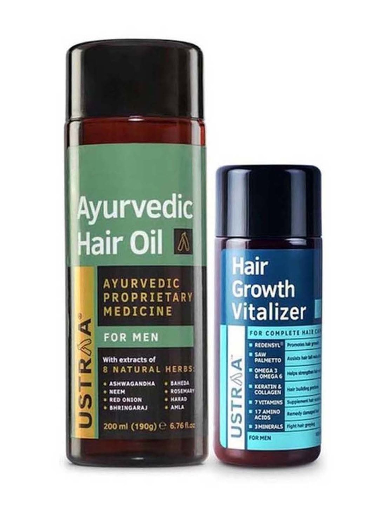 Ustraa Hair Growth Vitalizer & Ayurvedic Hair Oil