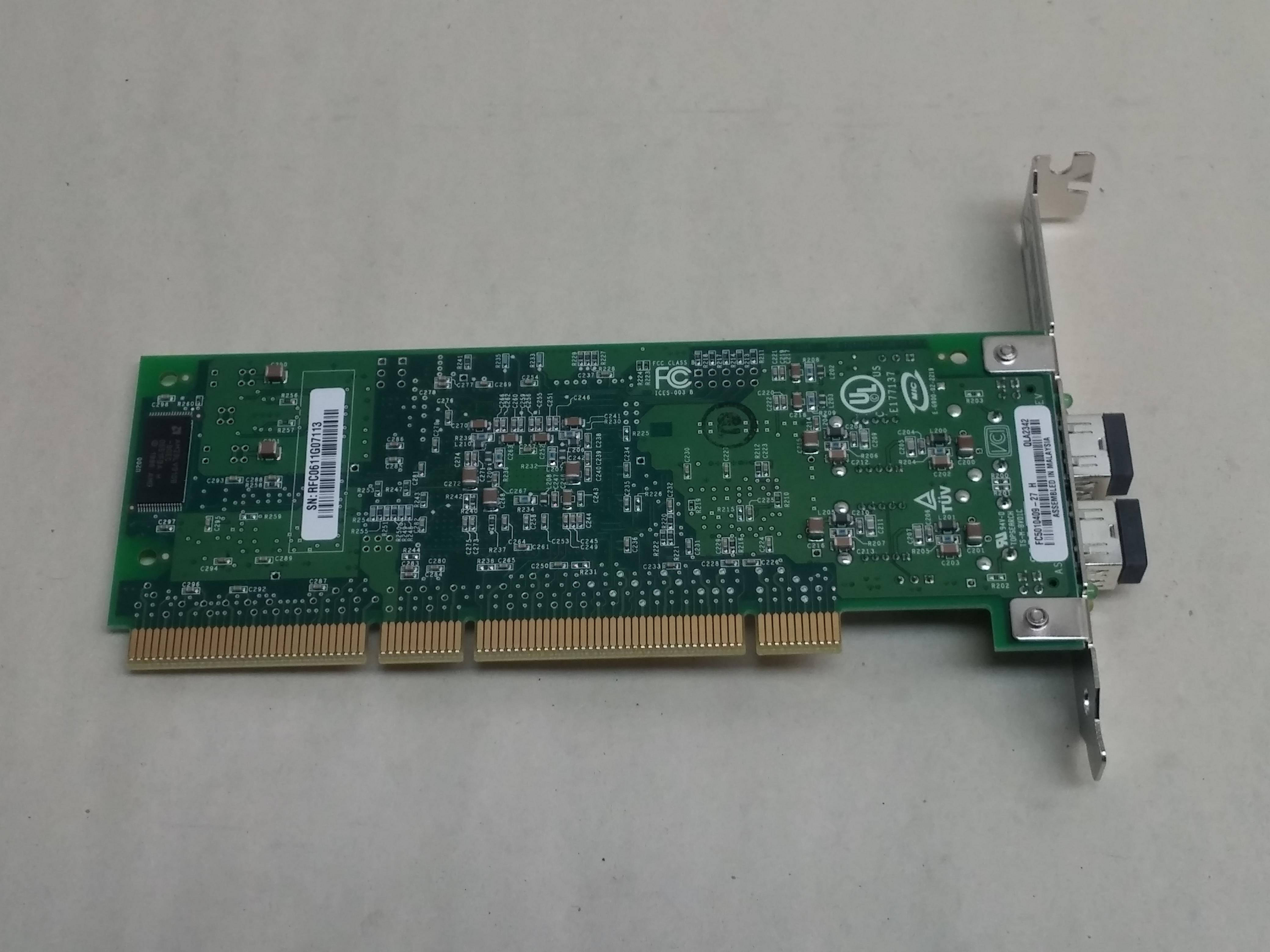 QLOGIC Qla2342 Sanblade 2Gb Dual Port 64Bit 133Mhz Pcix Fibre Channel Host Bus Adapter