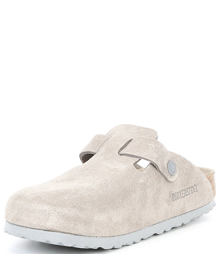 Birkenstock Women's Boston Suede Soft Footbed Clogs