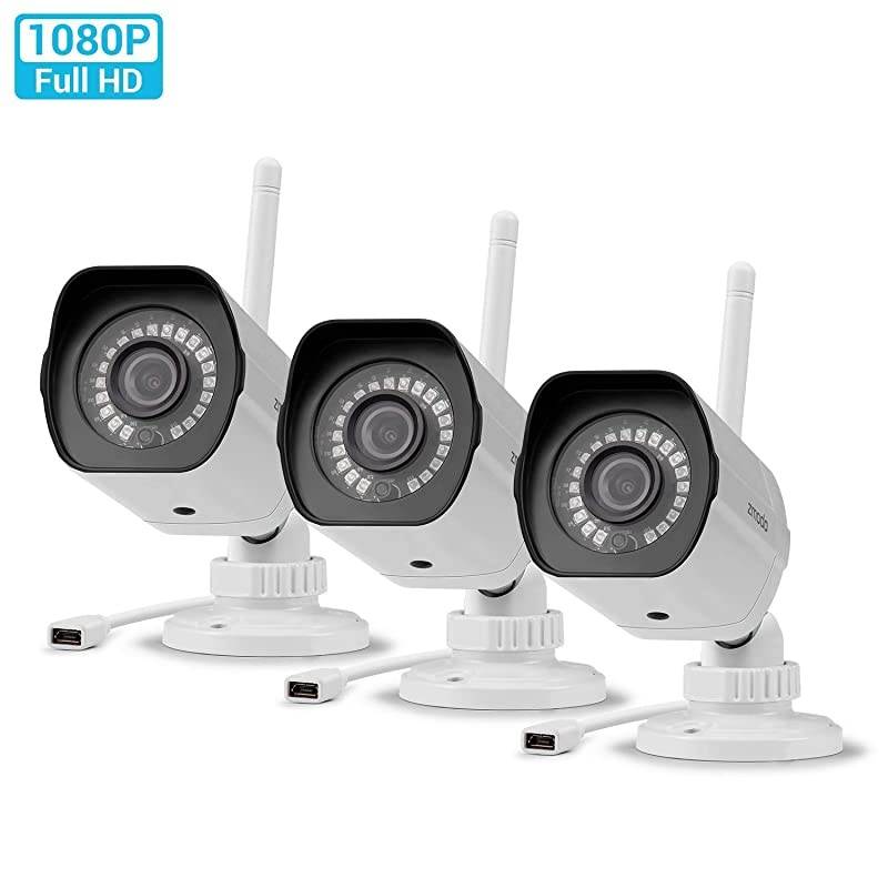 Security Camera Outdoor,  Wireless Camera, 1080p Night Vision, IP65 Weatherproof, WiFi Cameras for Home Security