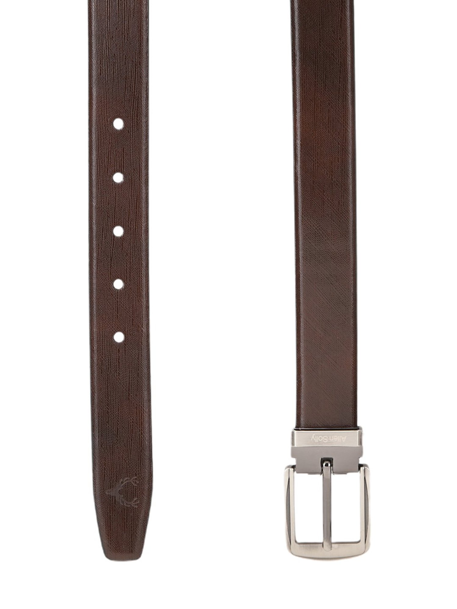 Allen Solly Brown Leather Reversible Formal Belt for Men