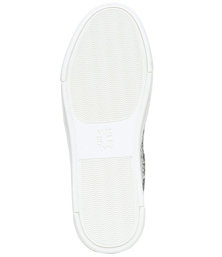 Naturalizer Aileen Snake Print Leather Slip-On Sneakers