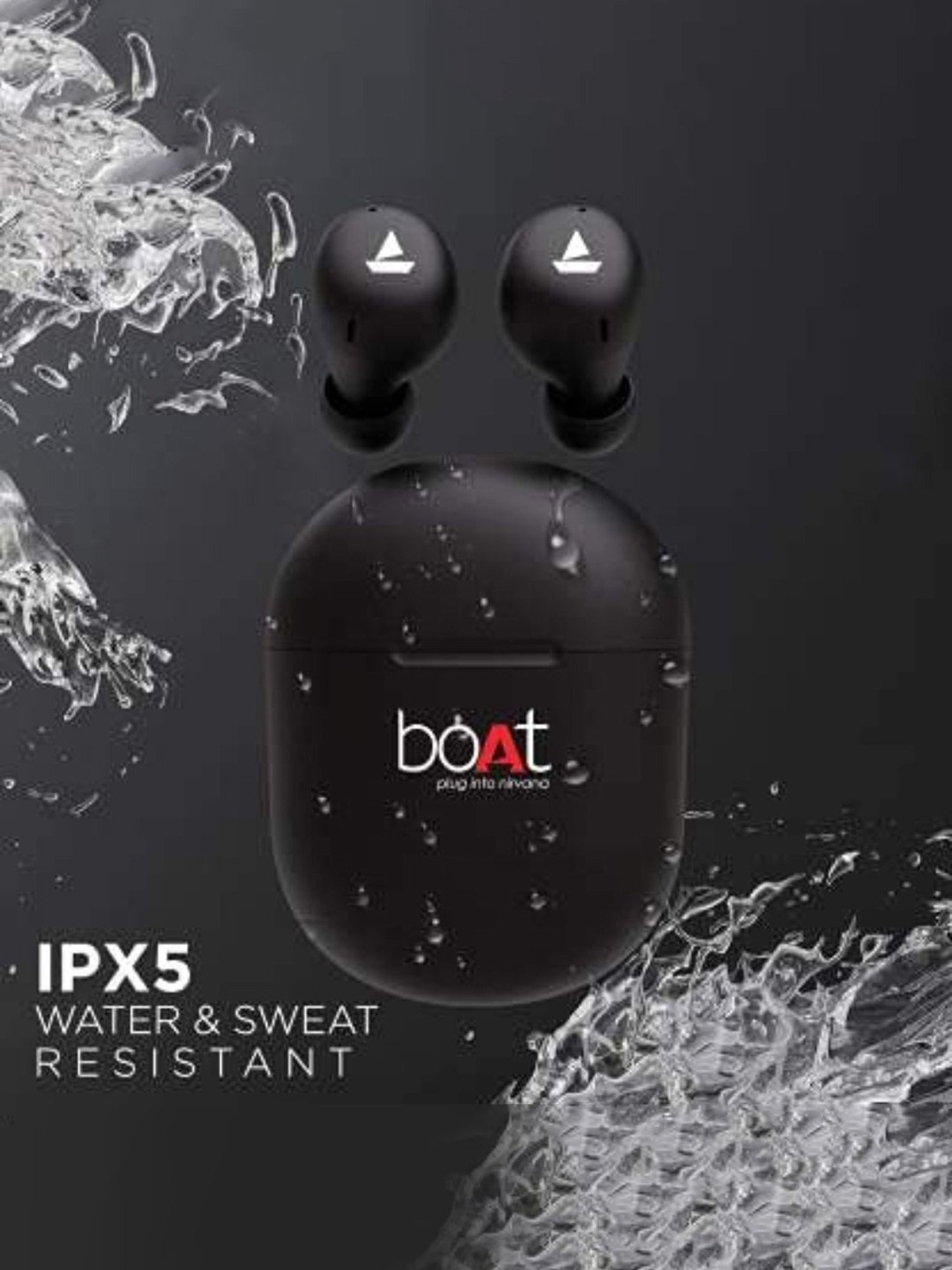 Boat Airdopes 381 In Ear BT Earbuds with upto 20H Playback & ASAP Charge (Black,True Wireless)