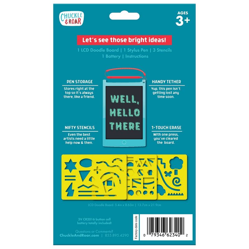 Chuckle & Roar Scribble Glow LCD Sketch Pad