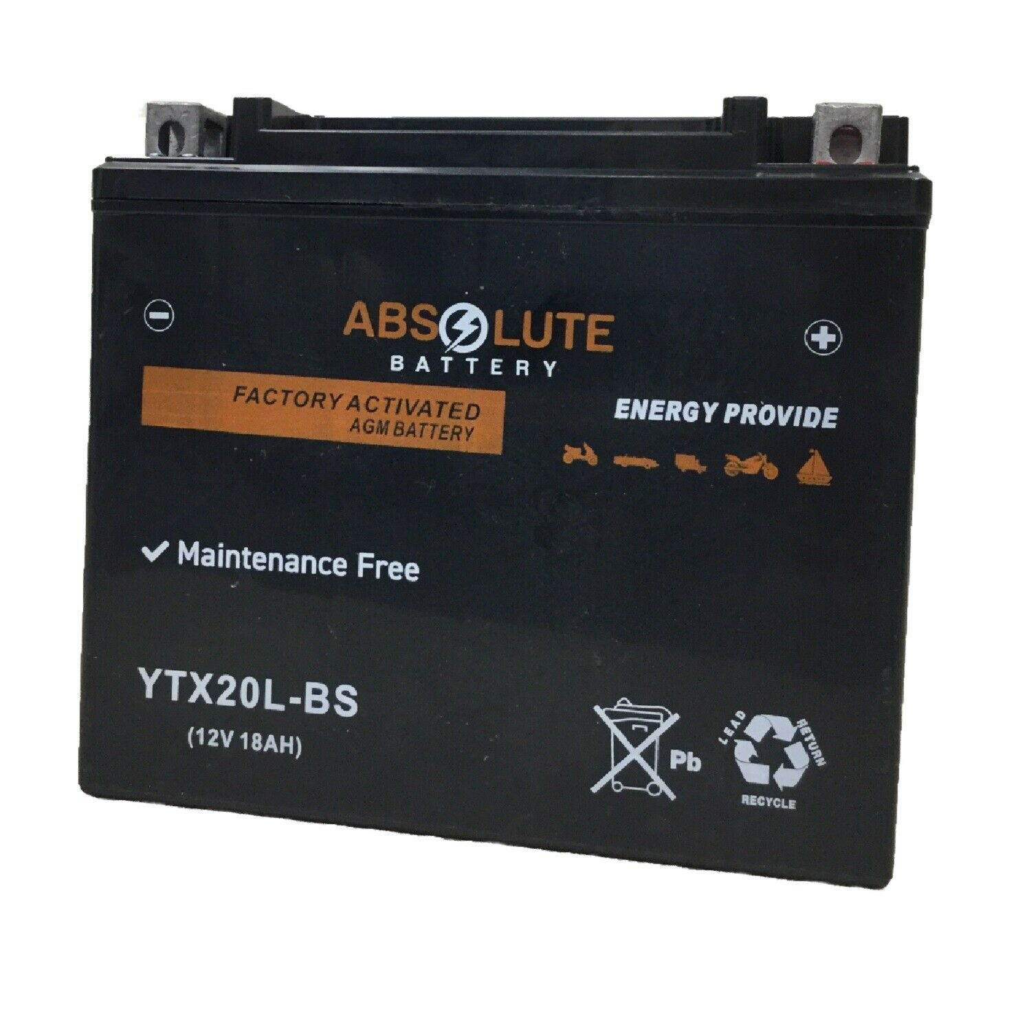 New YTX20L-BS Replacement Battery For Yamaha 400 YFM40FWN Big Bear 2000-2003 ATV