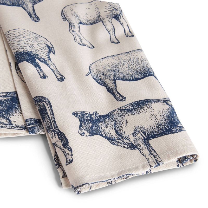 4pk Cotton Farm Animals Kitchen Towel Set - Town & Country Living